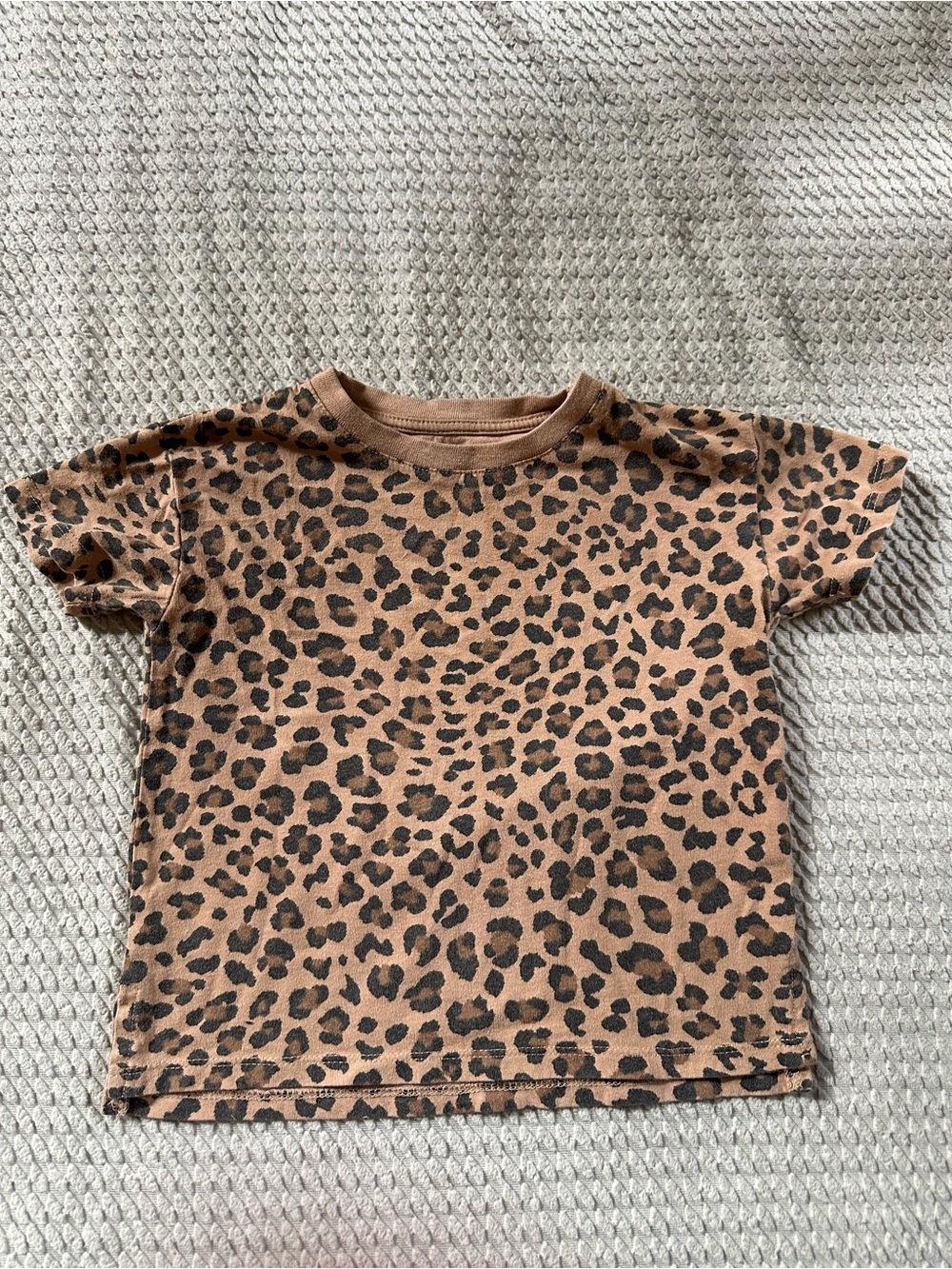 Cotton On Kids Leopard Print Tee in Brown and Black